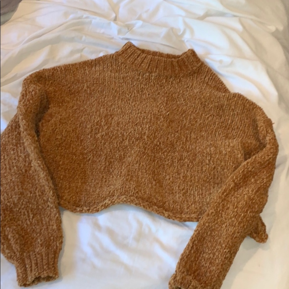 Mustard fuzzy Urban Outfitters Sweater